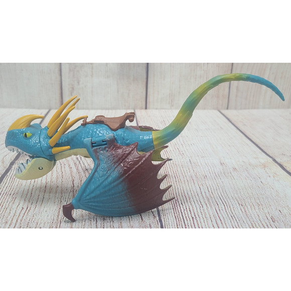 How To Train Your Dragon Stormfly Figure Toy Blue Orange Green 7.5" 2018 SML - Picture 4 of 6